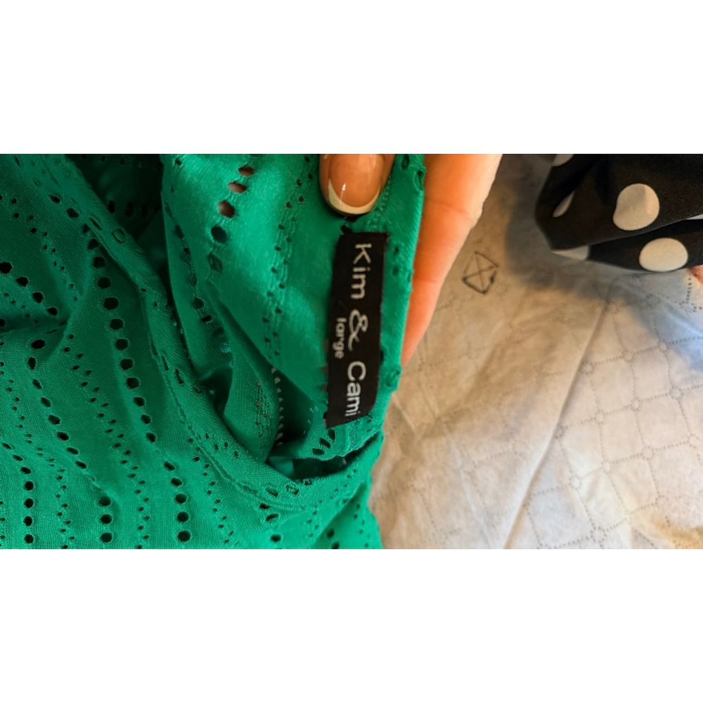 Women's Kim & Cami Green Short Sleeve Tee L - Picture 7 of 9